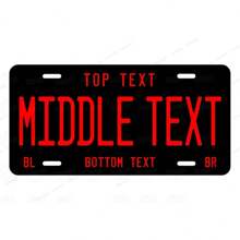 1pc Customizable Metal Alloy Decorative Car License Plate Sign - Personalized Wall Art Decor, Waterproof, Fade Resistant, Pre-Drilled Holes - Perfect For Christmas, Halloween, Thanksgiving - 6x12 Inch Metal Wire Ornament,Home Harmony