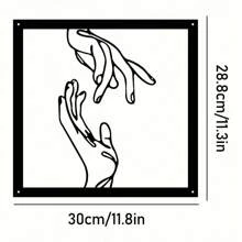 1-Piece Set Of Metal Hand-Held Wall Decorations, Minimalist Line Art Sculptures, Modern Love-Themed Hanging Decorations, Suitable For Homes, Offices, And Living Rooms. They Can Also Serve As Indoor Wall Crosses For Bedrooms During Thanksgiving And Valentine's Day.