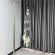 1pc Ombre Wavy Braided Ponytail Wig