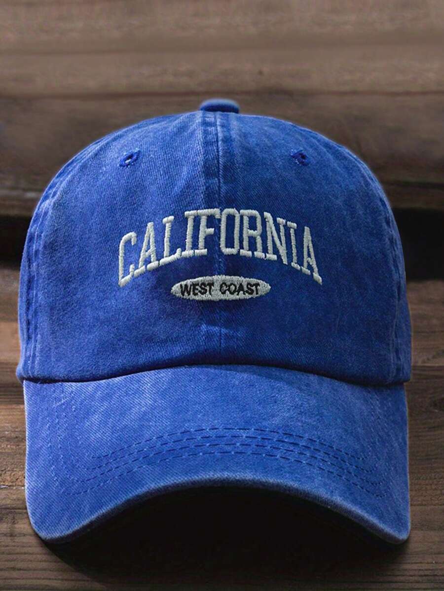 1 buah Topi Baseball Unisex Kuning Bordir, Cocok untuk Olahraga Luar Ruangan, Perlindungan Matahari, dan Perjalanan Sehari-hari