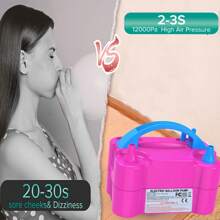 Mini Electric Balloon Pump, Portable Balloon Pump, Balloon Party Birthday Decoration Inflator (220V-240V 300w) Attention: 5-Inch Balloons Cannot Be Used