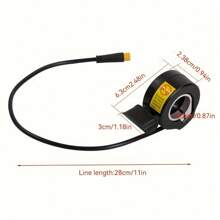 130X Daumengashebel, Universeller Beschleuniger für elektrisches Fahrrad Geschwindigkeitssteuerung, kompatibel mit 24-72V Elektromotorrad Systemen, Hochleistungs Elektromotorrad Gasbeschleuniger Zubehör