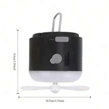 RAF Portable Fan, 4-In-1 Multifunctional Camping Mosquito Repellent Lamp, Camping Lamp Has Fan/Lighting/Air Humidification/Mosquito Repellent Spray Functions, Suitable For Outdoor Camping, Student Dormitory Use Multifunctional Lighting, Mosquito Repellent Lamp, Mosquito Repellent