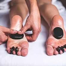 2/4/8/10 Stück Set Mini Heißstein Massage Set, Zuhause Spa Heißstein Massage Steine, Fußwärmer, Entspannung