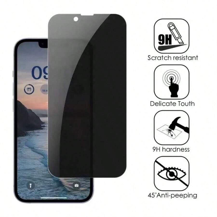 Cell Phone 3D PRIVACY FILM FOR IPhone /  / XIAO MI / MOTO / All Models - 黑色 - 查看 1