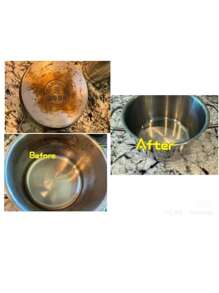 100g Stainless Steel Pot Bottom Cleaning Paste, Stainless Steel Cleaner And Polish, Multi-Purpose Heavy Duty Cookware Degreaser And Rust Remover, Suitable For Kitchen Oven Cookware Stainless Steel And Glass Materials. 500g Pink Magic Cleaning Paste, Heavy Duty Stainless Steel Pot Bottom Dirt Remover