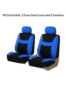 9件套通用汽车座椅套，包含2个前排座椅套、1个靠背套、1个后排座椅套和5个头枕套，适用于轿车、SUV、MPV，兼容安全气囊。4件套包含：2个前排座椅套、2个头枕套。