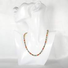 MDFUN 1 Stück modischer, luxuriöser 3mm Kubikzirkonia Gold Tennis Halskette
