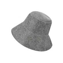 Gorro de fieltro para sauna, gorro de baño, gorro de sauna de 15,5 de diámetro, duradero, buena absorción de agua, lavado a mano, recomendado, portátil para hombres y mujeres HOTF - Blanco 2 - Ver 7