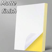 10/20pcs A4 Self-Adhesive Printing Paper, Self-Adhesive Printing Paper Inside Split Adhesive Paper Cut Label Stickers, Can Print Laser And Inkjet Printers - Multicolor - View 2