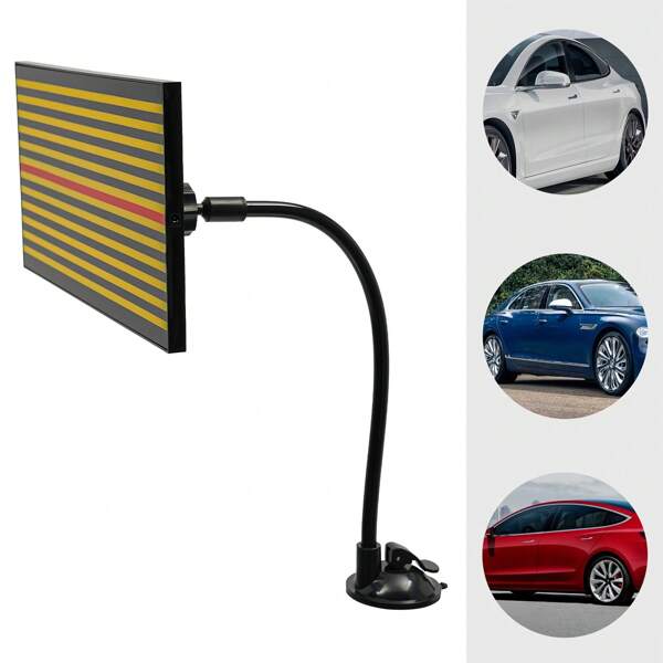 LED Auto Dellen Reflektortafel mit Saugnapfbasis, 32x15 cm Acryl, USB-betrieben, bietet genaue Dellen-Erkennung für Karosserie-Reparaturen und Fahrzeugrestaurierungen