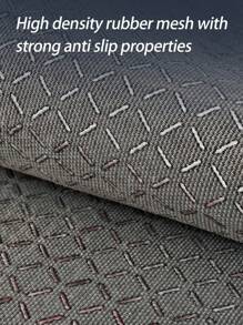 1pc Raw Linen Textured Visual Effect, Lightweight Anti-Slip Doormat, Bathroom Mat, Indoor Entryway Rug, Bathroom Bedroom Mat, Outdoor Carpet, Dirt-Resistant Easy Care, Machine Washable & Ironing, Home Decor Gift