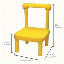 Support de téléphone de bureau Mini chaise petite Petit tabouret Personnage de dessin animé Paresse Démontable Base Ornement mignon, Convient pour divers supports de téléphone mobile et tabouret, Convient pour les cadeaux, la décoration de fête des vacances.
