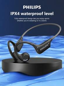 PHILIPS Casque Bluetooth PHILIPS TAA1708, crochet d'oreille son ambiophonique HIFI, audio directionnel, pour sport, course à pied, cyclisme, longue durée de vie de la batterie, annulation du bruit, appel, musique, jeux, casque sans fil à écouteurs ouverts, compatible avec les smartphones et les ordinateurs