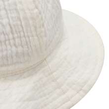 Baby Boy Girl Cotton Sun Hat Summer Bucket Hat Infant Wide Brim Fisherman Hat With Chin Strap - Màu be - Xem 8