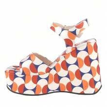 BELOVELY[JENA-16]Womens Open Toe Ankle Strap Wedges Heels Platform Summer Sandals - Egg - View 2