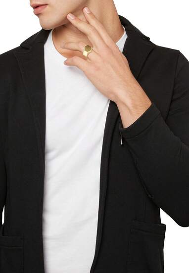  BREIL JEWEL GENT KALEIDO collectie, GEKLEURDE ROESTVRIJSTALEN RINGEN 21, GOUDKLEURIG ZONDER STENEN - TJ3065