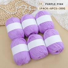 6pcs/Pack, Silk Blended Knitting, Soft & Lightweight Beige Color Friendly Crochet - Suitable For Sweaters, Scarves, Hats, Cardigans And Jackets In Various Colors, Handmade Knitting Ball (300g) - 6-pack - View 24