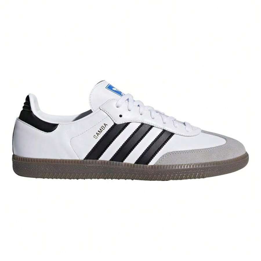 Men's Adidas Samba OG White/Black/Granite (B75806) - White - View 1