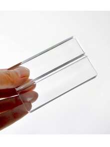 1 件/3 件/5 件/10 件亚克力卡片架 - 5 厘米透明桌面标牌架，用于展示婚礼商务徽标、菜单、名称、会议、照片的亚克力支架 - 白色 - 查看 10