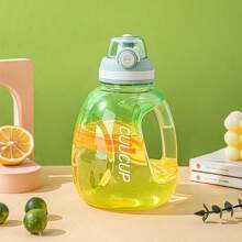 1pc 40oz Gym Water Bottle Food-Safe Leakproof Direct Drinking Bottle Colorful Water Jug For Gym,Fitness,Outdoor Sports