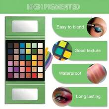 K'APEINE Paleta de sombras de ojos de 36 colores, sombra de ojos profesional multicolor resistente al agua y al sudor, maquillaje popular europeo y americano