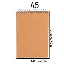 Premium Art Sketchbook, Essential For Drawing, Writing, Creativity, Spiral Bound, 80 Pages Per Book, Great Gift For Back To School (Pay Attention To Size When Purchasing),Back To School,School Supplies - Single Piece - View 9