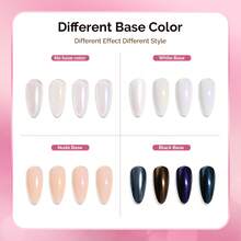 4 Jars Chrome Nail Powder Y2K Aesthetic Metallic Mirror Effect Holographic White Aurora Chameleon Chrome Powder For Nail Art Gel Polish, Nail Supplies For Nails Glitter Powder - Y01+Y02+Y04+Y06 - 查看 5
