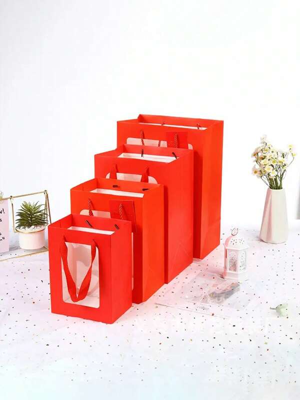 1/12 pièces Sacs en papier kraft épais, emballage polyvalent pour les faveurs de mariage, Noël, fête d'anniversaire, fournitures de maternelle, emballage cadeau