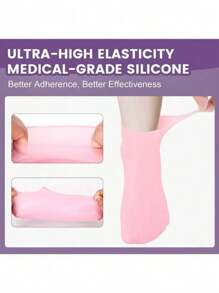 1 Pair Silicone Moisturizing Foot Protector, Elastic Anti-Slip Compression Socks