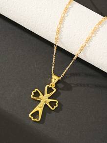 Unisex Retro Style Cross Pendant, Suitable For Men & Women, Gift