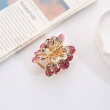 奢华水钻迷你发夹，闪亮金属合金宫廷风格发夹，适合春夏秋季发夹爪夹发夹发夹发夹发夹发夹 - 彩色 - 查看 4