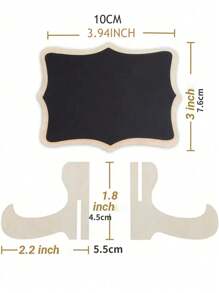 20Pcs Mini Blackboard Display Panel Decoration, Home Decoration Signs, Mini Message Board Display Wooden Blackboard, Suitable For Wedding, Baking Display, Hotel, Banquet, Dessert, Table Cards, Mother's Day Graduation