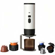 NEW Portable 2-In-1 Wireless Coffee Machine USB-C, With Heating And Digital Battery Display, Suitable For Travel, Car, Office, Outdoor Camping Back To School
