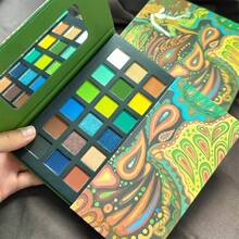 K'APEINE Paleta de sombras de ojos de 36 colores, sombra de ojos profesional multicolor resistente al agua y al sudor, maquillaje popular europeo y americano