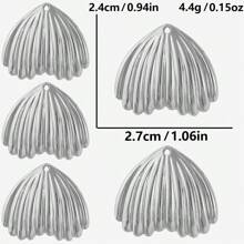 5pcs Ocean Themed Pendants - Seahorse, Shell, Conch, Turtle Charms, Beach Style DIY Necklace, Bracelet, Earring, Anklet Jewelry Making Supplies, Wholesale, PVD 18k Gold Plated