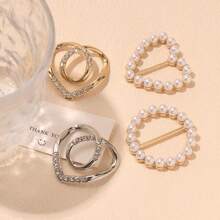 1pc Elegant Coat & Sweater Pins, Slim Waist Shaping Valentine's Day Valentines Scarf Ring Clip Shirt Clip T-Shirt Ties Clips Clothes Corner Knotted Button For Women Travel Essentials Cruise Essentials Elegance Shirt Tightener