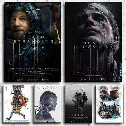 1pc Wall Arts Posters Game Death Stranding Video Game Character Canvas Painting Poster Living Room Game Room Wall Art Home Decoration Gift Canvas Art Frameless/ With Frame ,Wall Art With Frame