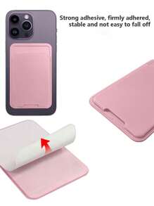 Soporte adhesivo universal para teléfono móvil que se ajusta a varios modelos de teléfonos, adecuado para guardar tarjetas de tránsito, tarjetas de acceso, tarjetas de identificación, tarjetas de crédito y evitar la pérdida de tarjetas, para mujeres y hombres, cartera Magsafe, cartera para tarjetas