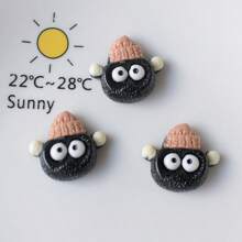 10pcs Cookie, Donut, Coffee, Bear Magnet Decorations For Refrigerator, Dishwasher, Cabinet In Bedroom, Living Room, Kitchen, Dining Room, Office Whiteboard, Fun Birthday Gift, Party Decor Stickers