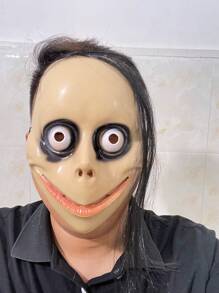 1 Pieza, Máscara de Payaso de Horror de Halloween, Suministros de Fiesta de Esqueleto, Accesorios, Máscara de Fiesta, Mascarada, Día de Matar, PVC Día de la Muerte, Feliz Día de la Muerte, Personaje de Juego, Guión de Personaje, Matar, Juguetes de Payaso, Alma de Payaso, Fiesta MOMO, Habitación de Terror, Escape, Máscara de Payaso Real, Máscara Aterradora, Peluca de Fantasma Femenino de Gaviota, Accesorios, Máscara Astuta y Aterradora