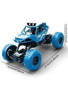 1 Stück Funkfernsteuerungsauto, 4WD Geländewagen-RC-Monsterlaster mit Karosserieleuchten, Nebelmaschine, wiederaufladbarem Akku, Allrad-Klettern, Weihnachtsgeschenk für Jungs und Mädchen von 6-12 Jahren (Grün/Blau)