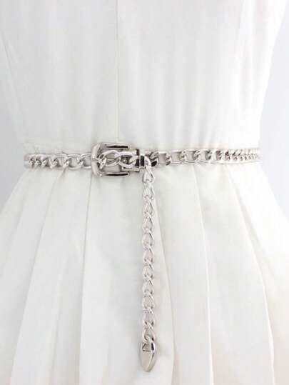 Cinto Corrente Feminino Metal