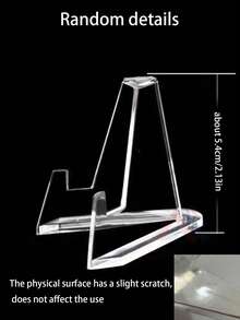 24pcs Acrylic Card Display Stands, Clear Card Holders, Mini Card Racks Suitable For Sports Cards, Trading Cards, Graded Cards, Transparent Plastic Card Clips, Paper Mini Bases For Table Numbers, Business Price Tags, Menu Labels, Party & Wedding Guest Cards - Multicolor - View 9