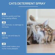 100ml Cat Care Spray, Gentle Formula To Prevent Cats From Urinating And Scratching Furniture, Effectively Stops Destructive Behavior, Safe And Convenient To Use, Fast Acting With Long-Lasting Effects