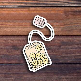 Car-5398: "Happy Pills Quirky Vinyl Sticker – Ideal For Laptops, Water Bottles, Journals, And Wellness Spaces | Great For Positivity Seekers, Self-Care Enthusiasts, And Mental Health Advocates | Perfect Gift For Friends, Family, And Co-Workers | Uplifting And Whimsical Sticker For Daily Positivity And Self-Care"