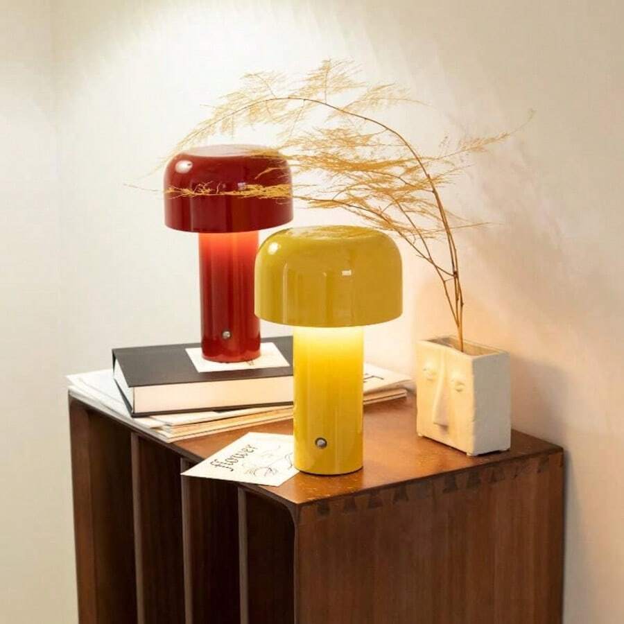 Cordless Mushroom Table Lamp LED Rechargeable Light Touch Control 3 Colours,Lamp,Bedside Lamp,Bedroom Decor,Lamp Bedroom,Room Decor Bedroom,Home Decor Living Room