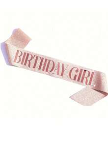 1pc Rose Gold Birthday Party Sash
