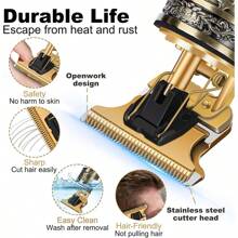 Rasuradoras Eléctrica de Hombres Impermeable,Recortadora eléctrica de cabello, máquina eléctrica de corte de cabello con cuchilla aceitada para grabado de cabeza calva, recortadora de cabello portátil de carga rápida y multifuncional para uso en el hogar.