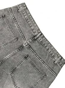 Jeans vaqueros de corte holgado y de estilo casual de color gris claro para hombre